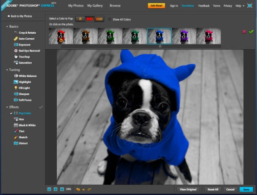 Adobe запустила в интернете бета-тестирование бесплатной версии своего редактора Photoshop