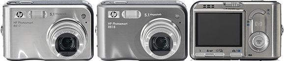    HP Photosmart R817 and R818