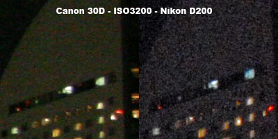   Canon 30D vs Nikon D200