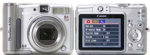 Тест Canon PowerShot A700 на Imaging Resource